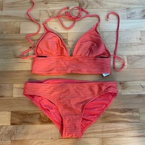 Michael Kors coral bikini!